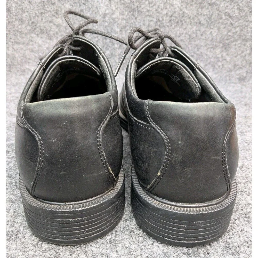 Rockport Men's 8.5M Black Leather Oxford Dress Shoes Lace Up Comfort Work...